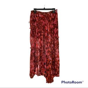 Topshop asymmetrical maxi skirt